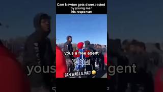 Cam Newton gets disrespected by young man 😳 His response [upl. by Edac701]