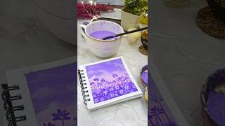 Mini polaroid shortvideo easypaintingforbeginners purples art minipainting paintingideas art [upl. by Jezabel]