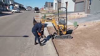 Yanmar SV08 and mini dumper at it again mini excavating [upl. by Harlamert562]