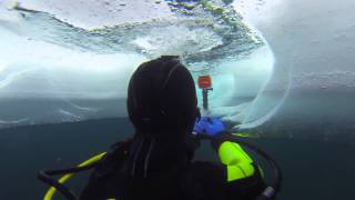 Lhiver à Tignes  plongée sous glace  Icediving [upl. by Correy]