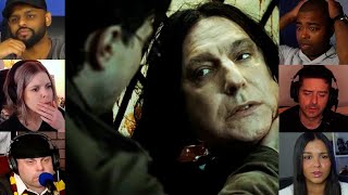 Death of Severus Snape  quotDeathly Hallows Part  2 quot  Reaction Mashup  harrypotter [upl. by Kries]