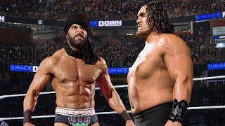 Great Khali vs Jinder Mahal No Holds Barred Match [upl. by Ayr]