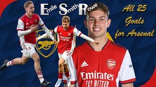 SMITH ROWE All 25 Goals for Arsenal 20182022 [upl. by Fricke]