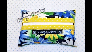 27  TatüTa quotDas Originalquot  Taschentüchertasche nähen DIY für Anfänger pocket tissue holder easy [upl. by Concordia993]