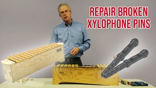 How to Repair a Broken Xylophone Pin SONOR and Studio 49 [upl. by Lohrman]