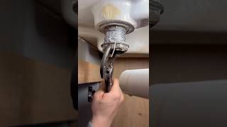 How to replace a bathroom sink waste asmr subscribe diy youtubeshorts howto plumbing tools [upl. by Putscher]