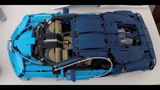 Lego Technic Bugatti Chiron 42083 part 03 in 4K [upl. by Dihsar]