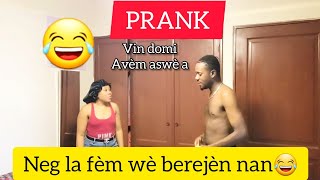 Prank mw mande neg la vin domi avèmli metel tounini sou mw😂😂😂😂😂anmweyyyyy mpap kapab [upl. by Assirk]