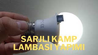 KAMP LAMBASI YAPIMI  CAMPING LAMP [upl. by Metzger]