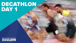 Decathlon Day 1  World Athletics Championships Doha 2019 [upl. by Addi]