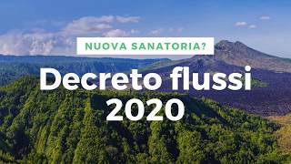 Decreto Flussi 2020 con la sanatoria per stranieri [upl. by Everett]