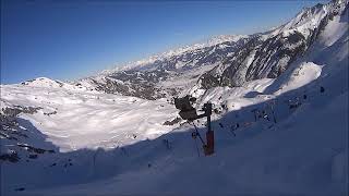 Skiing the Black Mamba Kitzsteinhorn Kaprun Austria [upl. by Lehsar723]