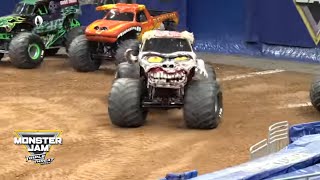 Zombie Monster Truck Freestyle from Saturday night in Orlando │ Monster Jam 2018 [upl. by Aiseneg]