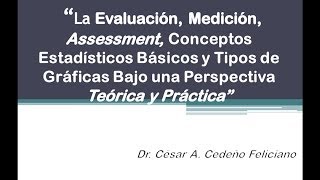 Evaluación Medición y Assessment  Parte 1 [upl. by Emmit464]