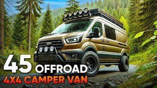 45 Offroad 4x4 Camper Van for Your Wildest Adventures [upl. by Akeemahs]