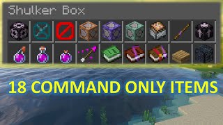 18 Items You Can ONLY Get With COMMANDS In Minecraft 113117 [upl. by Elahcim]