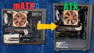 Upsizing My 12 Core 64GB Workstation PC mATX To ATX With Full Steps [upl. by Eaneg]