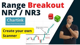 Intraday Range Breakout Stocks scan🔥 Chartink Screener  NR3 NR7 Stocks Selection [upl. by Caitlin]