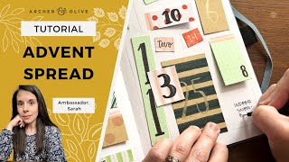 How to Create a Holiday Advent Calendar Spread [upl. by Ricki490]