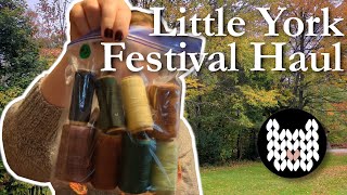 YARN HAUL 🍂 Autumn Yarn Fest Vlog  Little York Fiber Arts Festival Wool Shopping Tour Cortland NY [upl. by Noiz918]