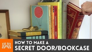 How to make a secret door  bookcase  I Like To Make Stuff [upl. by Slavin]