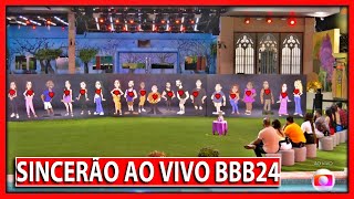 💥BBB 24 4º Sincerão AO VIVO Big Brother Brasil AO VIVO BBB24 [upl. by Yalhsa748]