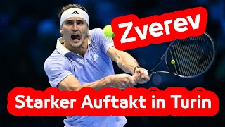 Technische Analyse  Zverev zeigt bei ATP Finals seine besten Karten [upl. by Oremodlab]