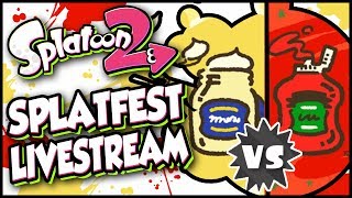 Splatoon 2  Splatfest Mayonnaise vs Ketchup  MAX RANK Livestream With Abdallah [upl. by Susi]