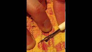 How to remove shirring elastic thread smocking ruching gathering from fabric [upl. by Goober]