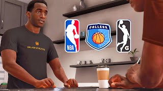 NBA 2K22 My Career  Choosing G League College or NBA Draft Next Gen Gameplay Ep 1 [upl. by Huberman]