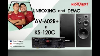 Konzert AV602R amp KS120C I Unboxing and Demo I Tambalang BilRoel [upl. by Elorak591]