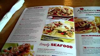 Applebees Restaurant Menu and Dinner USA 092011 [upl. by Muriel893]