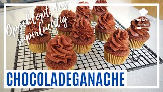 Ganache maar dan luchtig  OPGEKLOPTE GANACHE  Met choco cupcake [upl. by Aliam]