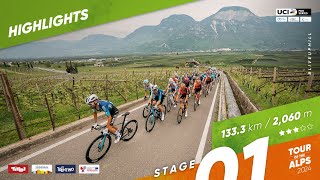 Tour of the Alps 2024  Stage 1 Highlights [upl. by Vasti]