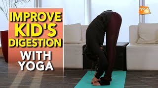 Kids Yoga  Yoga To Improve Kids Digestion  Forward Bending Pose  Yoga Tak [upl. by Adnuhser858]