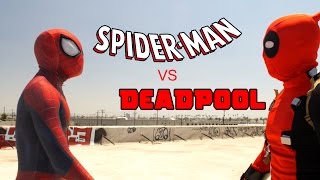 SpiderMan vs Deadpool  Rooftop Battle [upl. by Beisel868]