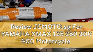 Review JCMOTOsg For YAMAHA XMAX 125 250 300 400 Motorcycle Accessories Rear Passenger Footrest Foo [upl. by Tilda]