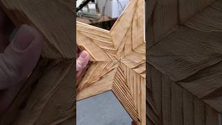 Neat sand blasted look on wood  Easy woodworking diy [upl. by Nevyar]