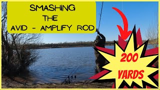 Testing Avid Amplify 13ft Carp Rod hitting 200 Yards Distance Casting for Carp Fishing [upl. by Svend]