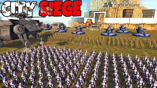 Clone Wars SIEGE of Ryloth CITY WALLS  Men of War Star Wars Mod [upl. by Viddah]