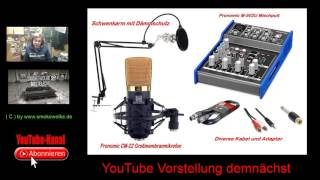 Pronomic M502U mit Pronomic CM22 mein YouTube Tonstudio [upl. by Oza]