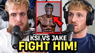 Logan Paul CONFRONTS Jake Paul On KSI Fight [upl. by Anialeh133]