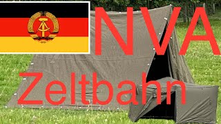 NVA Zeltbahn  Aufbau Varianten  12 Mann Zelt [upl. by Adev154]