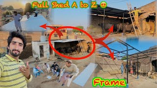 How To Build a Shed A to Z 😍New Shed For Buffalos 🐃 Low Cost Shed Ufff Itni Mehngai 😱😱Hamza Sidhu [upl. by Arielle]