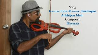 Kannae Kalai Mannae Surmayee Ankhiyon Mein moondrampirai illayaraja violincover [upl. by Nahgeem18]