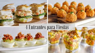 4 APERITIVOS Y ENTRANTES para Fiestas y Celebraciones  Tapas Variadas y Muy Originales  DarixLAB [upl. by Elka]