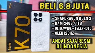 Redmi K70 Pro 241TB Dapat Harga 68 Juta  Monster dari Xiaomi Snapdragon 8 Gen 3 Unboxing Review [upl. by Clippard]