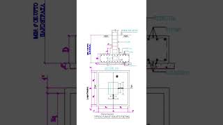 footing plan with section autocad sectional structuralengineering civildrawing autocaddrawing [upl. by Tereb]