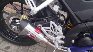 Suara Knalpot Daytona Full System di Yamaha R15 V3 [upl. by Initsed908]