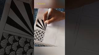 Zentangle patterns part 212  craftcreations asthetic viral shorts [upl. by Anatnas]